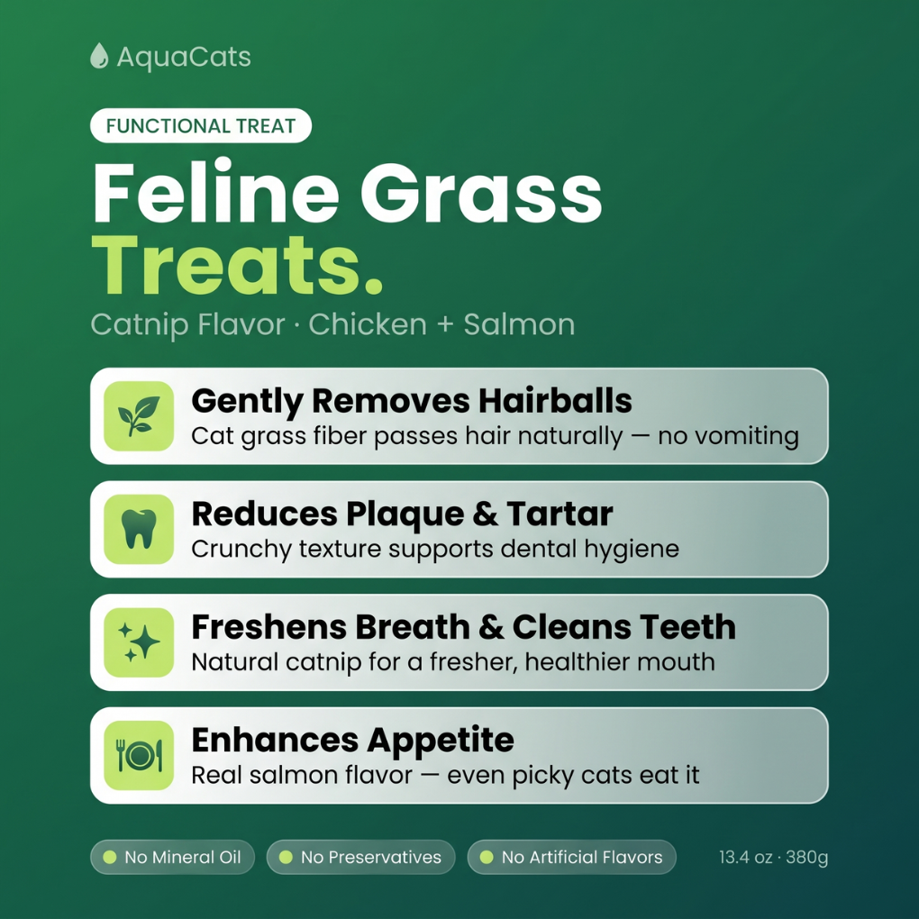 Cat-grass Hairball Treats [Free Today]