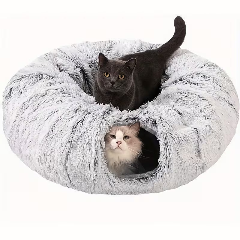 Donut Plush Cat Cave