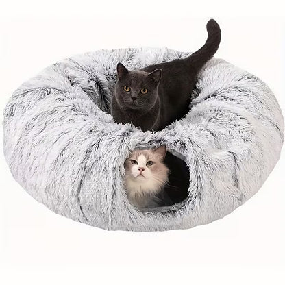 Donut Plush Cat Cave