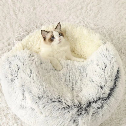 Plush Cat Cave Bed