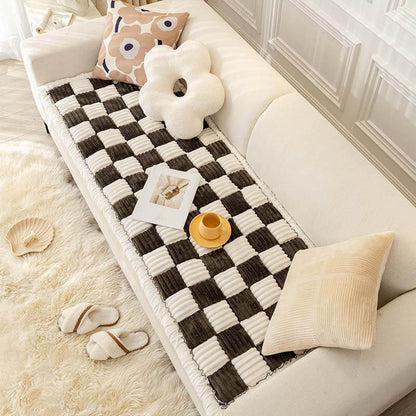 Plaid Square Comfy Couch Covers