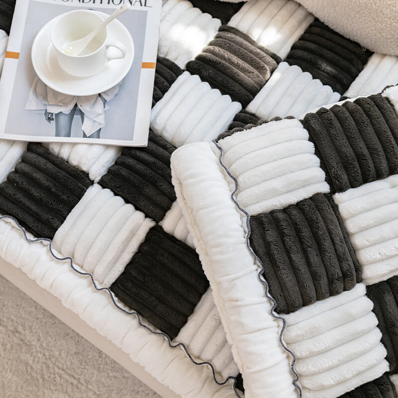 Plaid Square Comfy Couch Covers