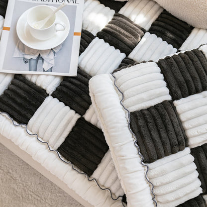Plaid Square Comfy Couch Covers