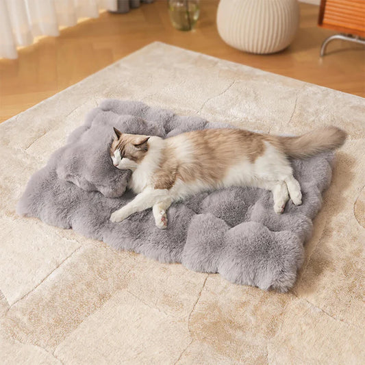 Plush Quilted Cat Comfort Mat