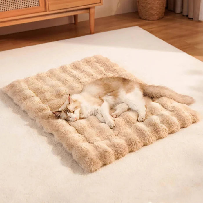 Plush Quilted Cat Comfort Mat
