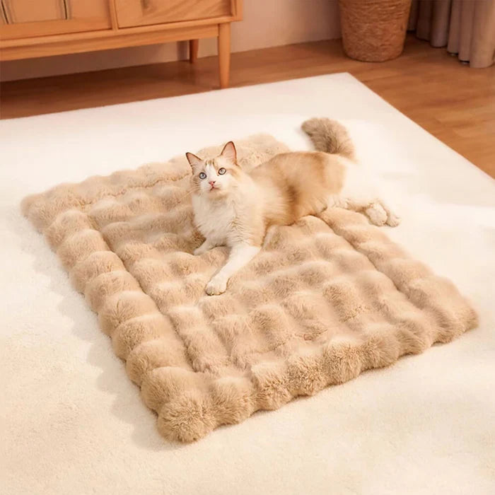 Plush Quilted Cat Comfort Mat