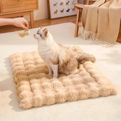 Plush Quilted Cat Comfort Mat