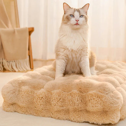 Plush Quilted Cat Comfort Mat