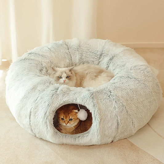Donut Plush Cat Cave