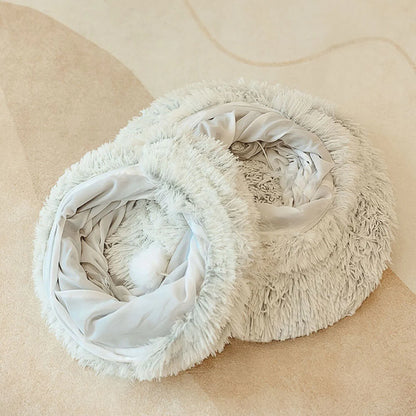 Donut Plush Cat Cave