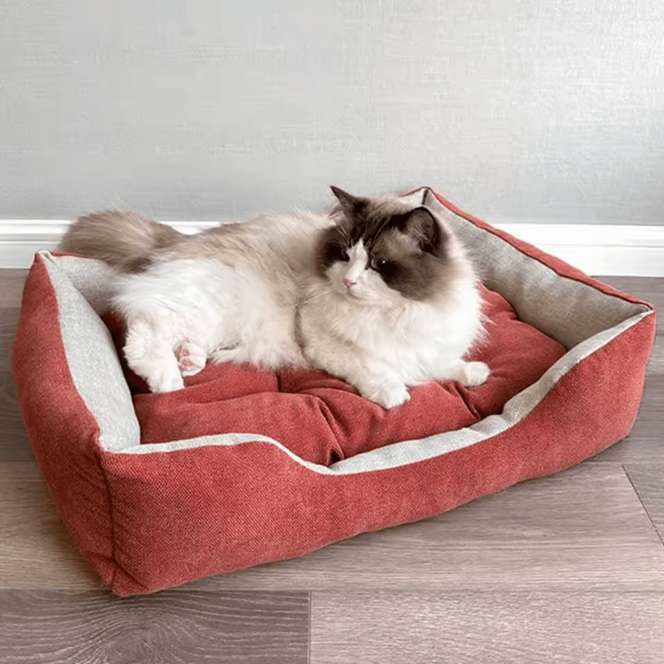 Cozy Square Cat Bed