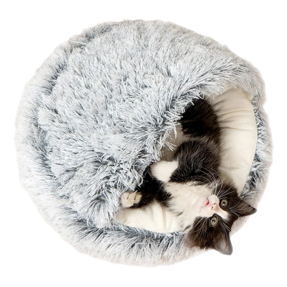 Plush Cat Cave Bed