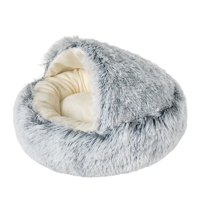 Plush Cat Cave Bed