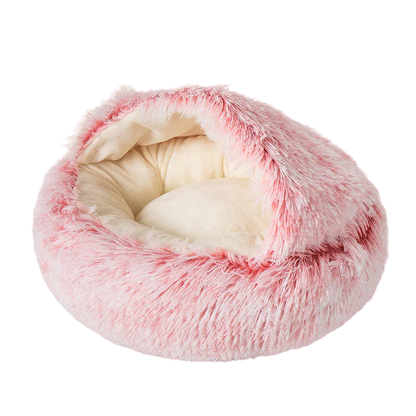 Plush Cat Cave Bed