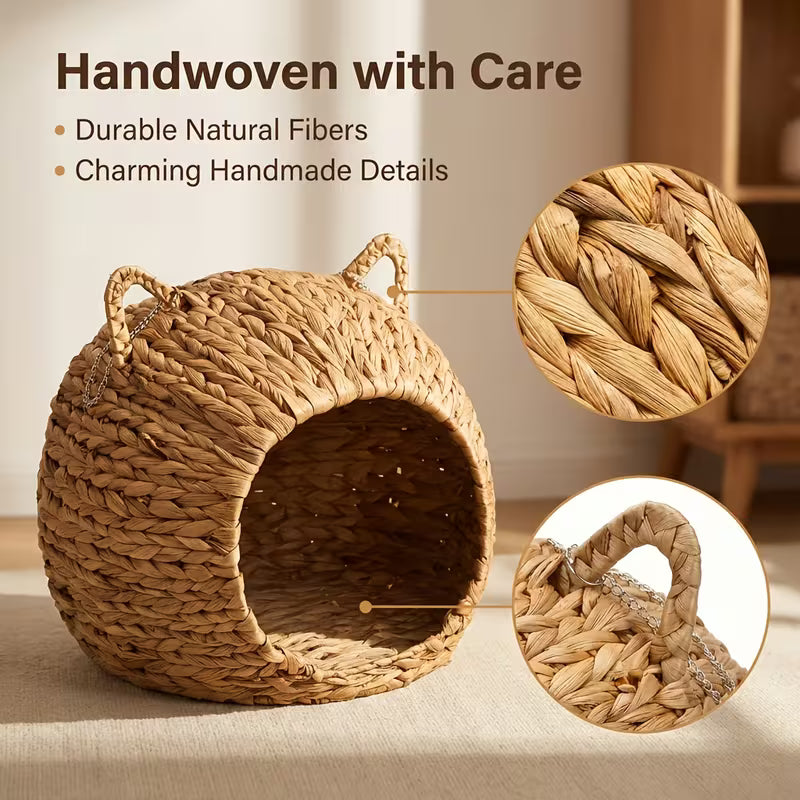 Natural Woven Cat Hideout