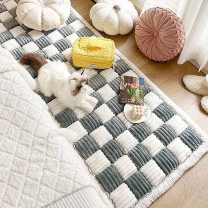 Plaid Square Comfy Couch Covers
