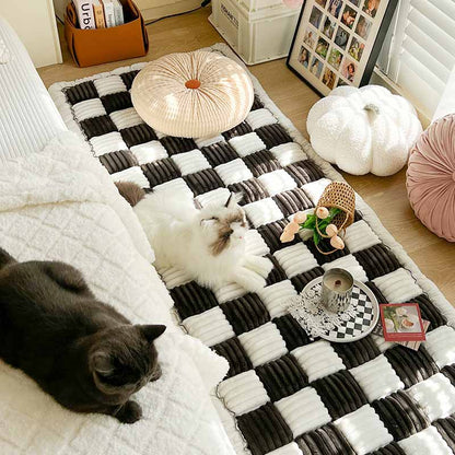 Plaid Square Comfy Couch Covers