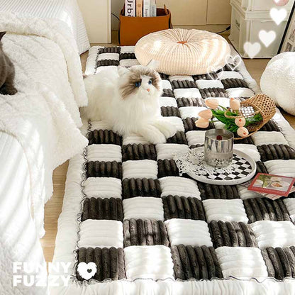 Plaid Square Comfy Couch Covers