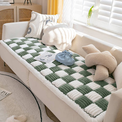 Plaid Square Comfy Couch Covers